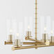 Juniper 8 Light 32 inch Aged Brass Chandelier Ceiling Light