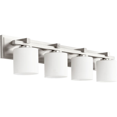 Fort Worth 4 Light 33 inch Satin Nickel Vanity Light Wall Light