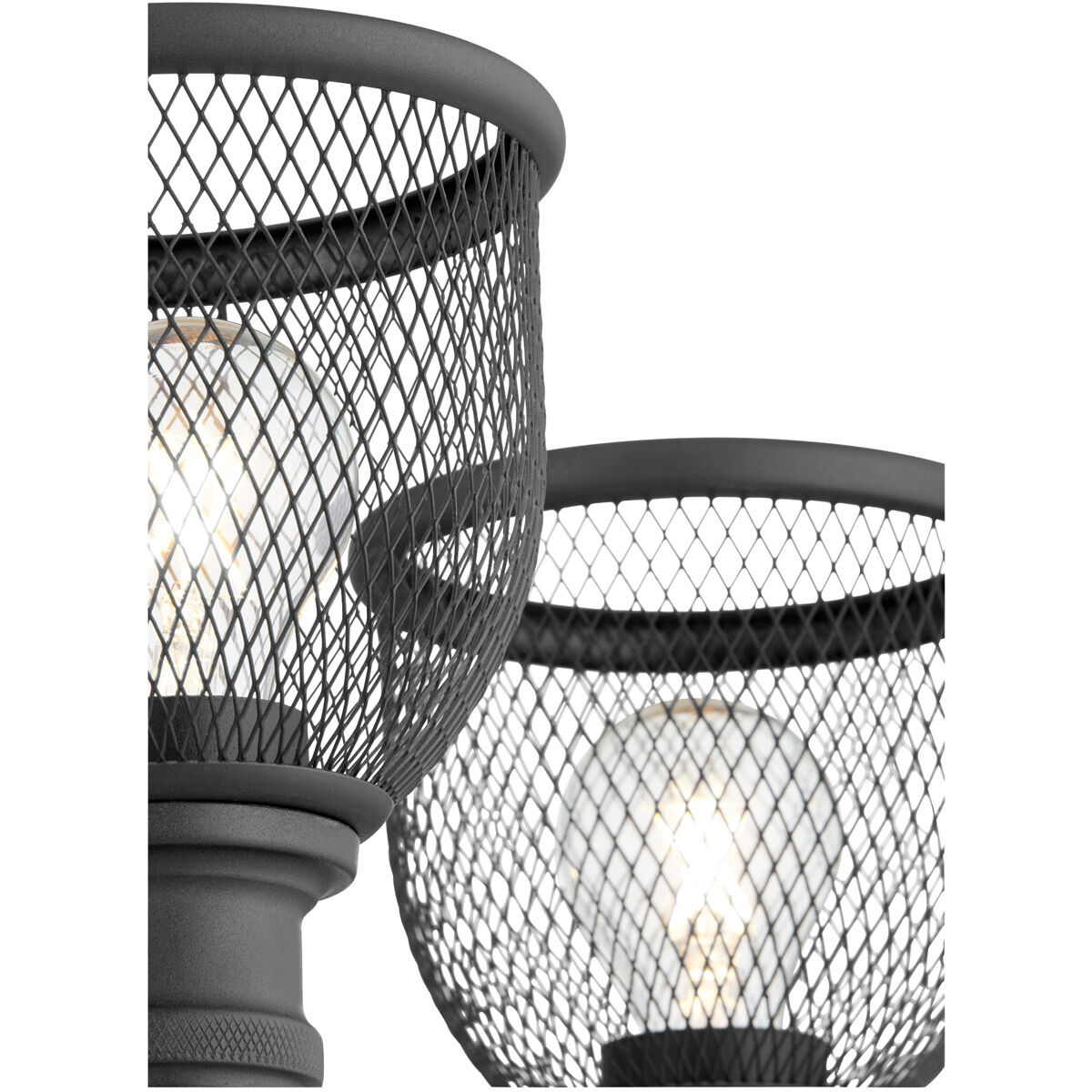 Omni 5 Light 26 inch Noir Chandelier Ceiling Light, Convertible