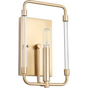 Optic 1 Light 7 inch Aged Brass Wall Sconce Wall Light