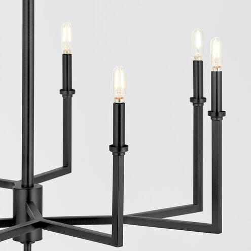 Merrick 8 Light 32 inch Matte Black Chandelier Ceiling Light