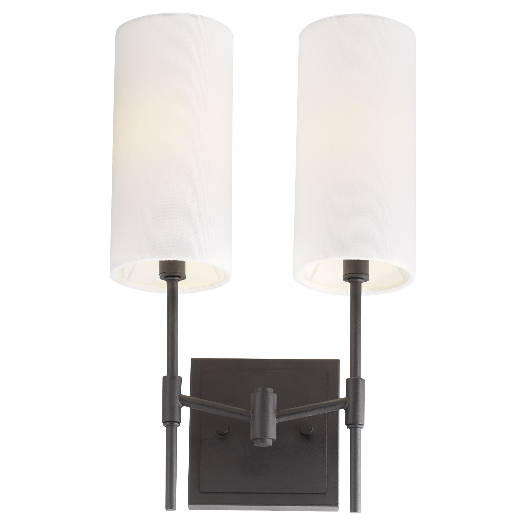 Hamilton 2 Light 10 inch Matte Black Wall Sconce Wall Light