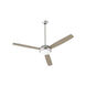 Expo 60 inch Satin Nickel with Silver/Weathered Gray Blades Ceiling Fan