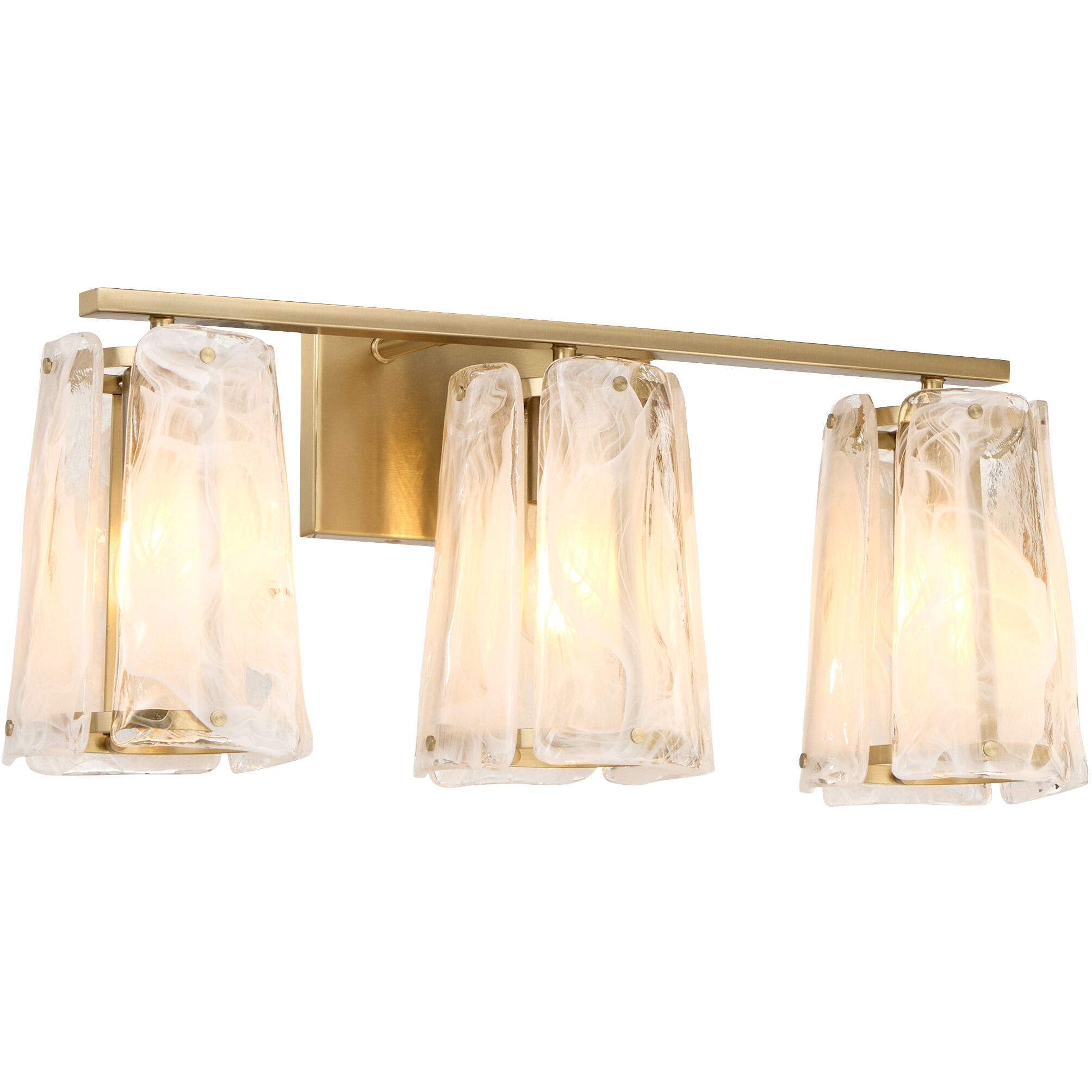 Quorum 5575-3-80 Prestige 3 Light 24 inch Aged Brass Vanity