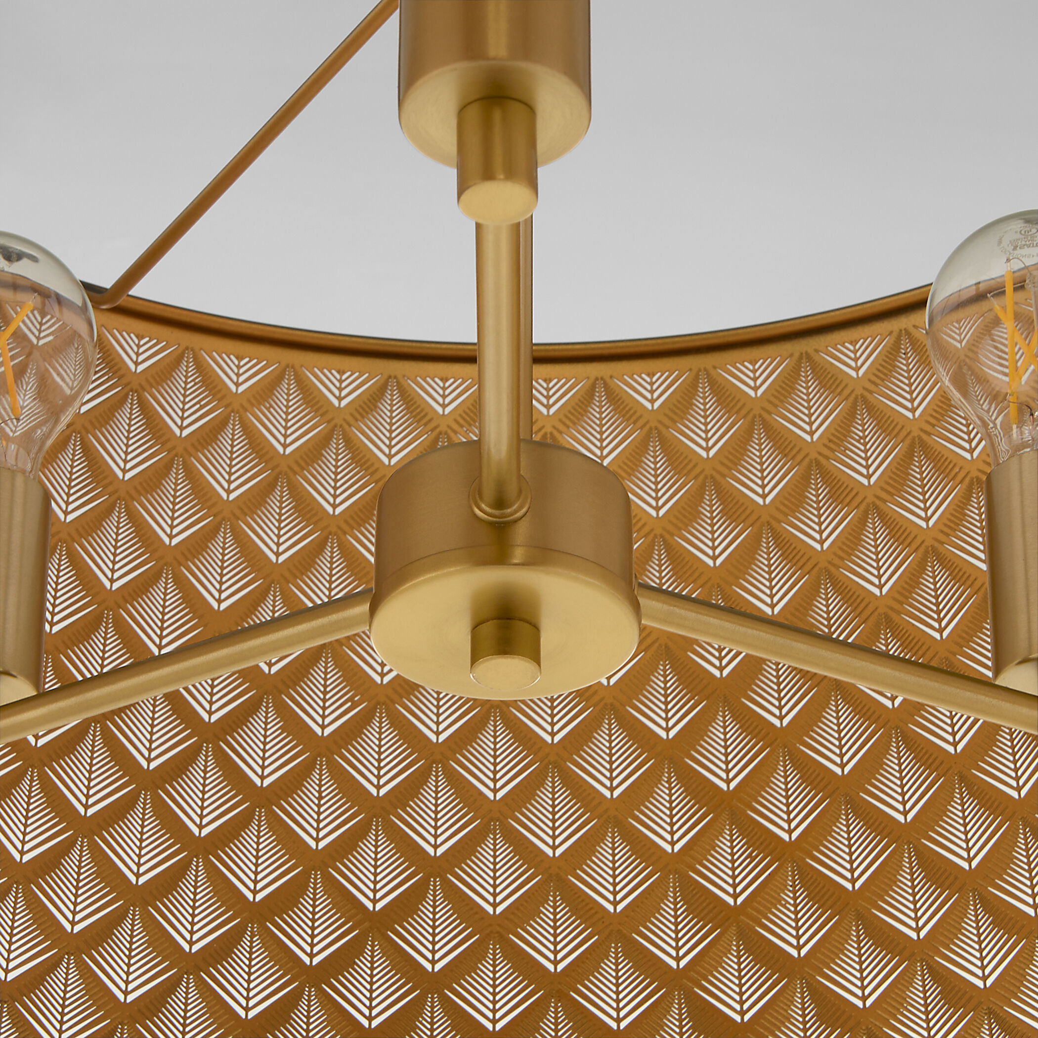 Benedict 3 Light 24 inch Matte Black and Aged Brass Pendant Ceiling Light