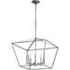 Gabriel 5 Light 21 inch Classic Nickel Nook Ceiling Light, Quorum Home