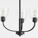 Reyes 3 Light 22 inch Textured Black Chandelier Ceiling Light