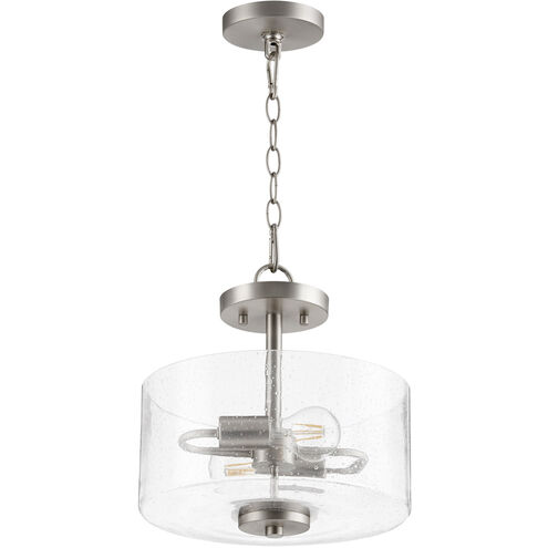 Dakota 2 Light 12 inch Satin Nickel Dual Mount Ceiling Light