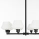 Cassini 8 Light 33 inch Matte Black Chandelier Ceiling Light