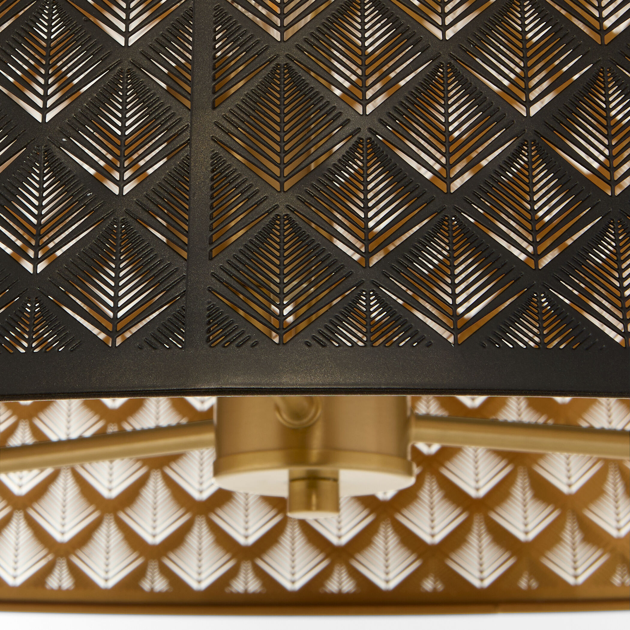 Benedict 3 Light 24 inch Matte Black and Aged Brass Pendant Ceiling Light