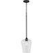 Raymond 1 Light 8 inch Matte Black Pendant Ceiling Light