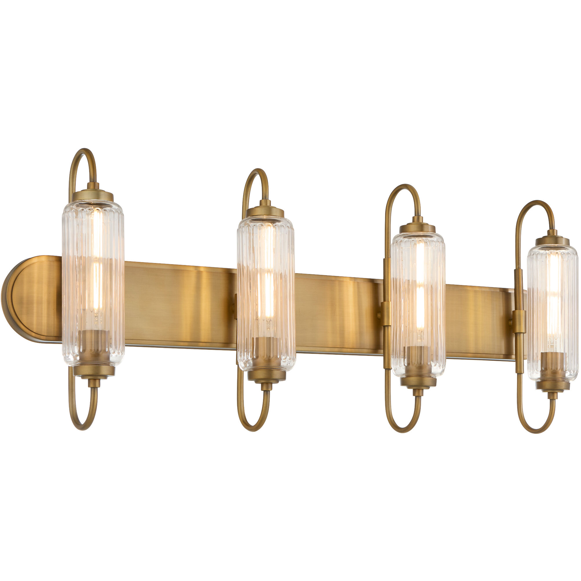 Whitmire 4 Light 36 inch Brushed Brass Vanity Light Wall Light