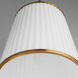 Marlon 3 Light 13.75 inch Brushed Brass Pendant Ceiling Light