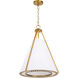 Gorham 3 Light 18 inch Brushed Brass Pendant Ceiling Light