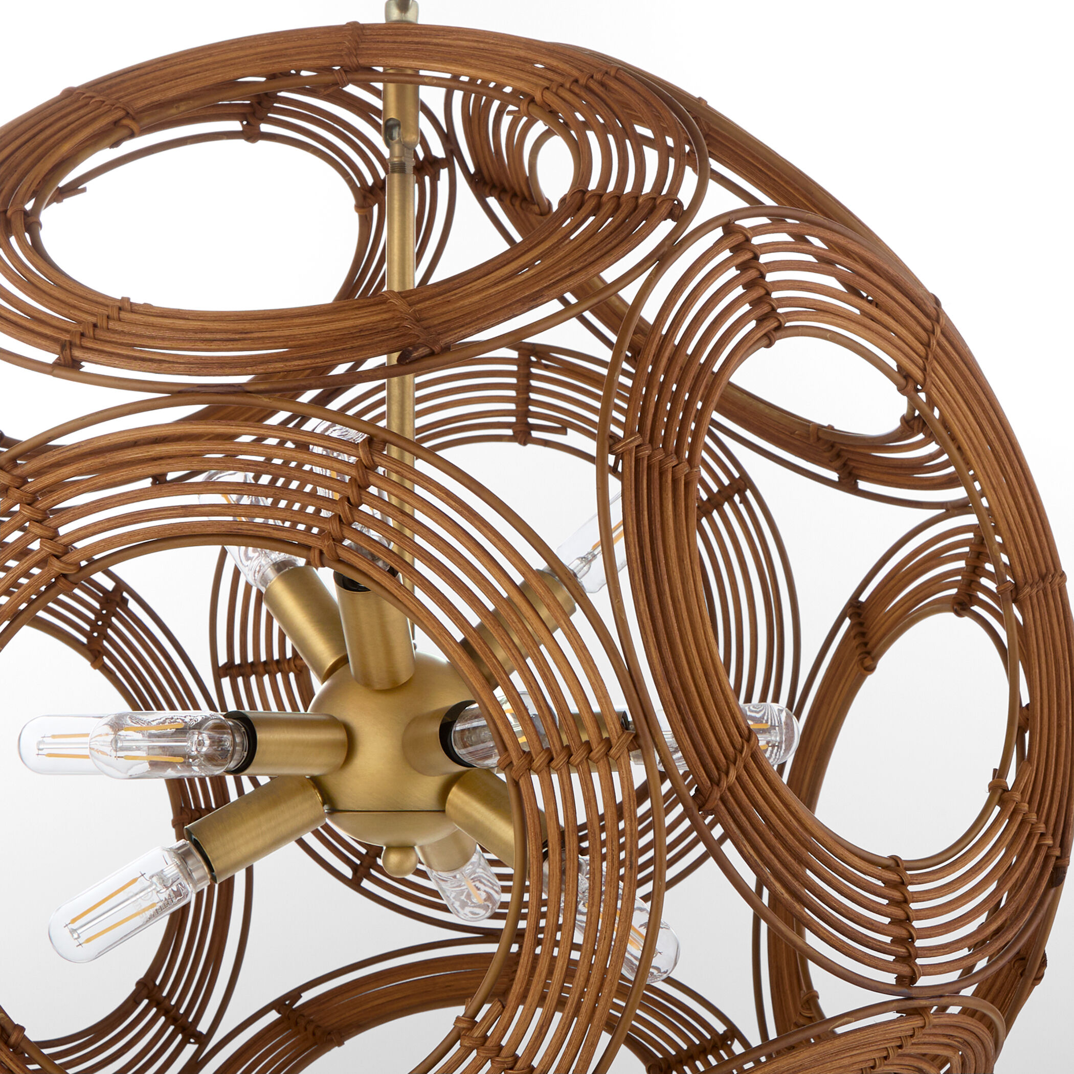 Kalio 12 Light 22 inch Brushed Brass Pendant Ceiling Light