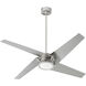 Axis 54 inch Satin Nickel with Silver Blades Ceiling Fan