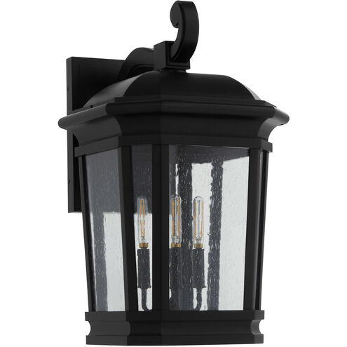 Murphy 3 Light 24 inch Matte Black Outdoor Wall Lantern