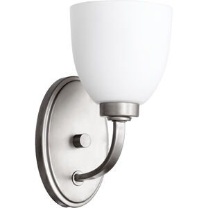 Reyes 1 Light 5 inch Classic Nickel Wall Sconce Wall Light in Satin Opal