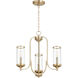 Collins 3 Light 19 inch Aged Brass Mini Chandelier Ceiling Light