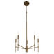 Hamilton 5 Light 24 inch Dark Brass Chandelier Ceiling Light