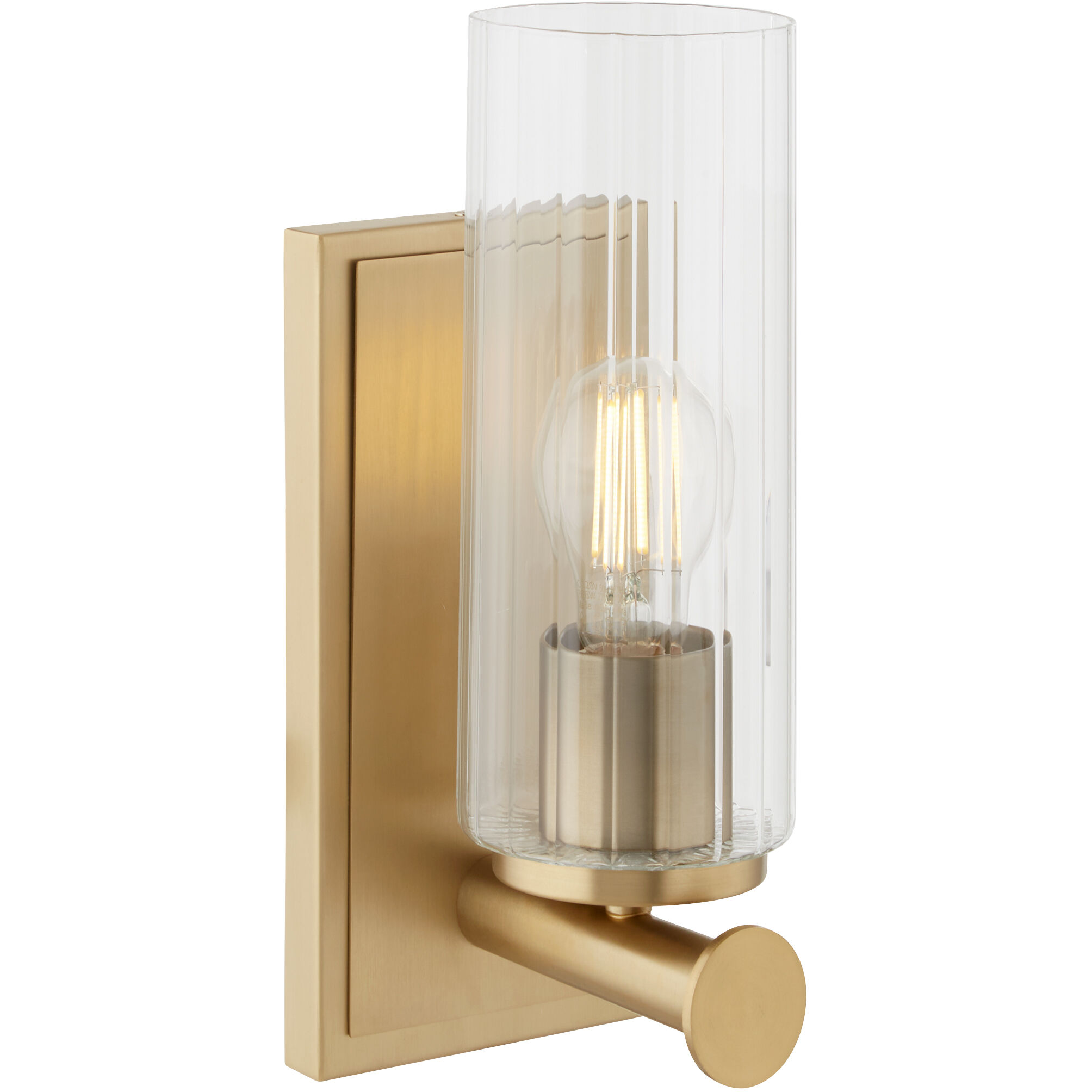 Mercier Wall Mount Wall Light in Aged Brass