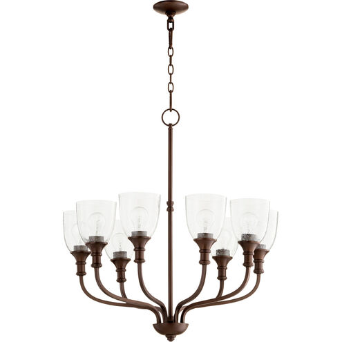 Richmond 8 Light 31 inch Oiled Bronze Chandelier Ceiling Light in Clear Seeded