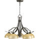 Atwood 5 Light 26 inch Oiled Bronze Dinette Chandelier Ceiling Light