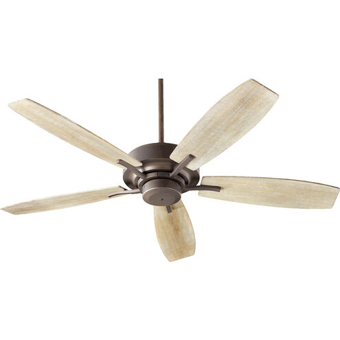 Soho 52 inch Oiled Bronze with Weathered Oak Blades Indoor Ceiling Fan
