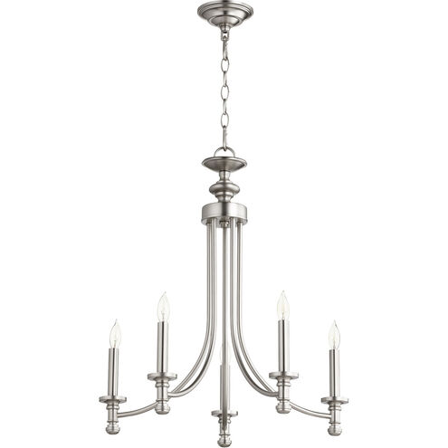 Rossington 5 Light 22 inch Satin Nickel Chandelier Ceiling Light