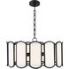Belleview 5 Light 25 inch Matte Black Pendant Ceiling Light