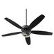 Breeze Patio 60 inch Textured Black with Matte Black Blades Outdoor Ceiling Fan