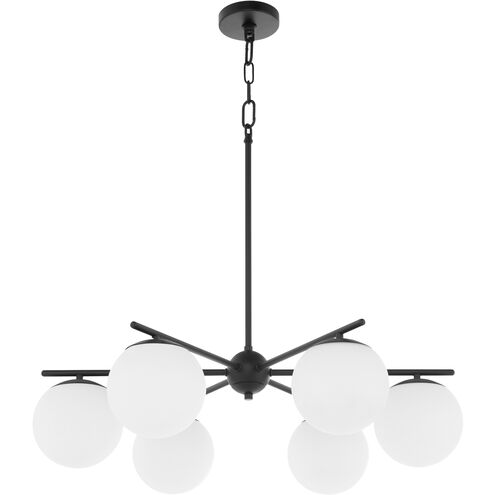 Jasper 3 Light 30 inch Matte Black Chandelier Ceiling Light