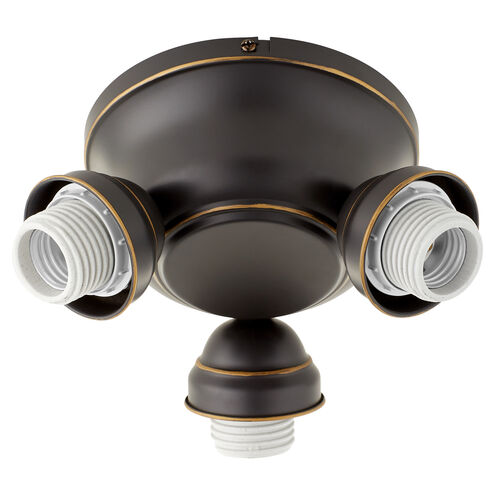 Salon LED Oiled Bronze Fan Light Kit