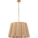 Anton 6 Light 26 inch Brushed Brass Pendant Ceiling Light