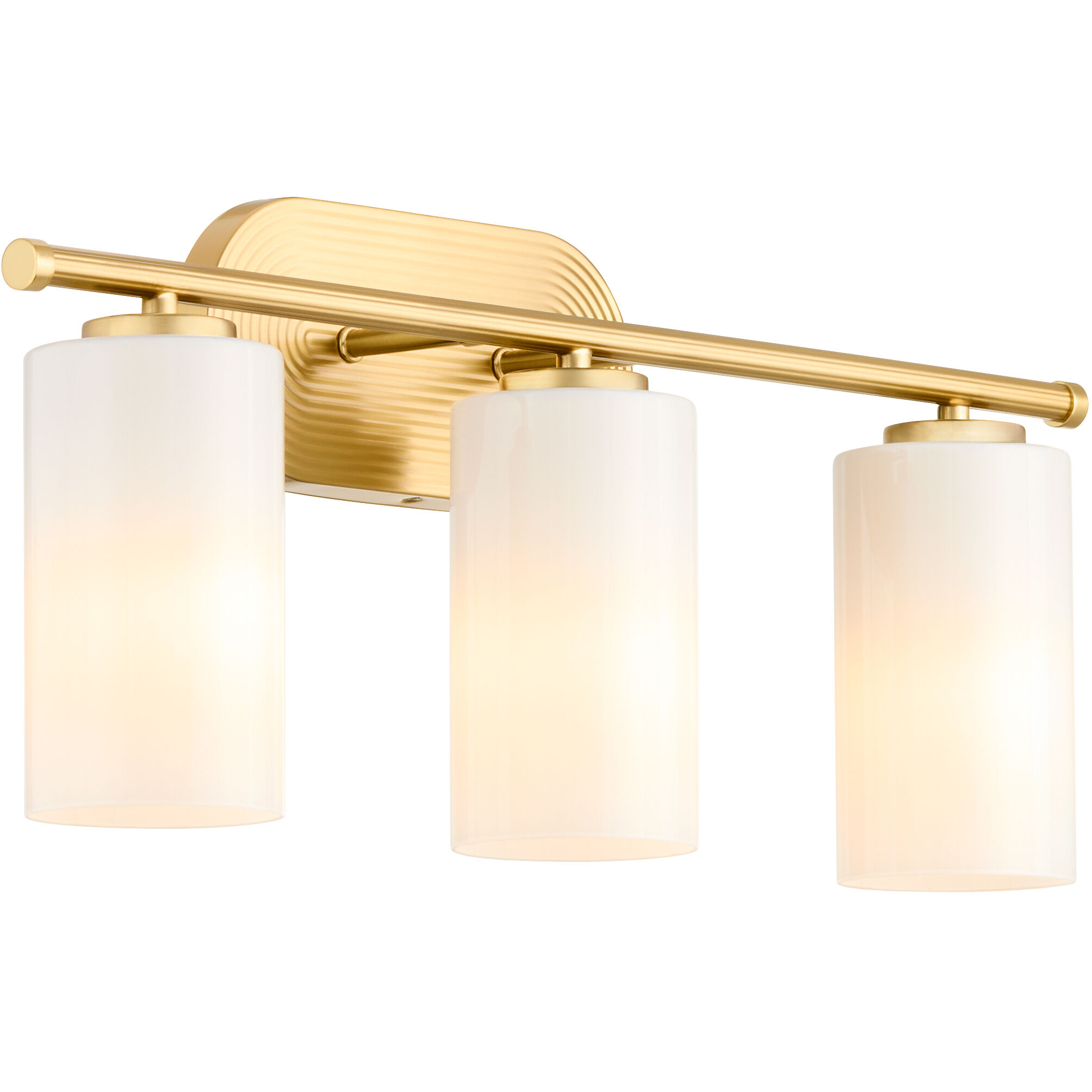 Belinder 3 Light 24 inch Aged Brass Vanity Light Wall Light