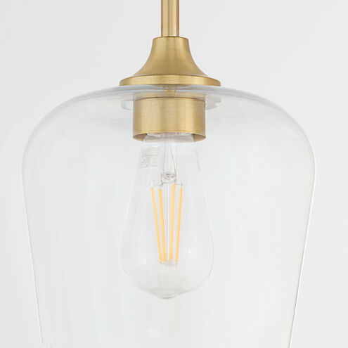 Raymond 1 Light 8 inch Aged Brass Pendant Ceiling Light