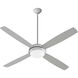 Expo 60 inch Satin Nickel with Silver/Weathered Gray Blades Ceiling Fan