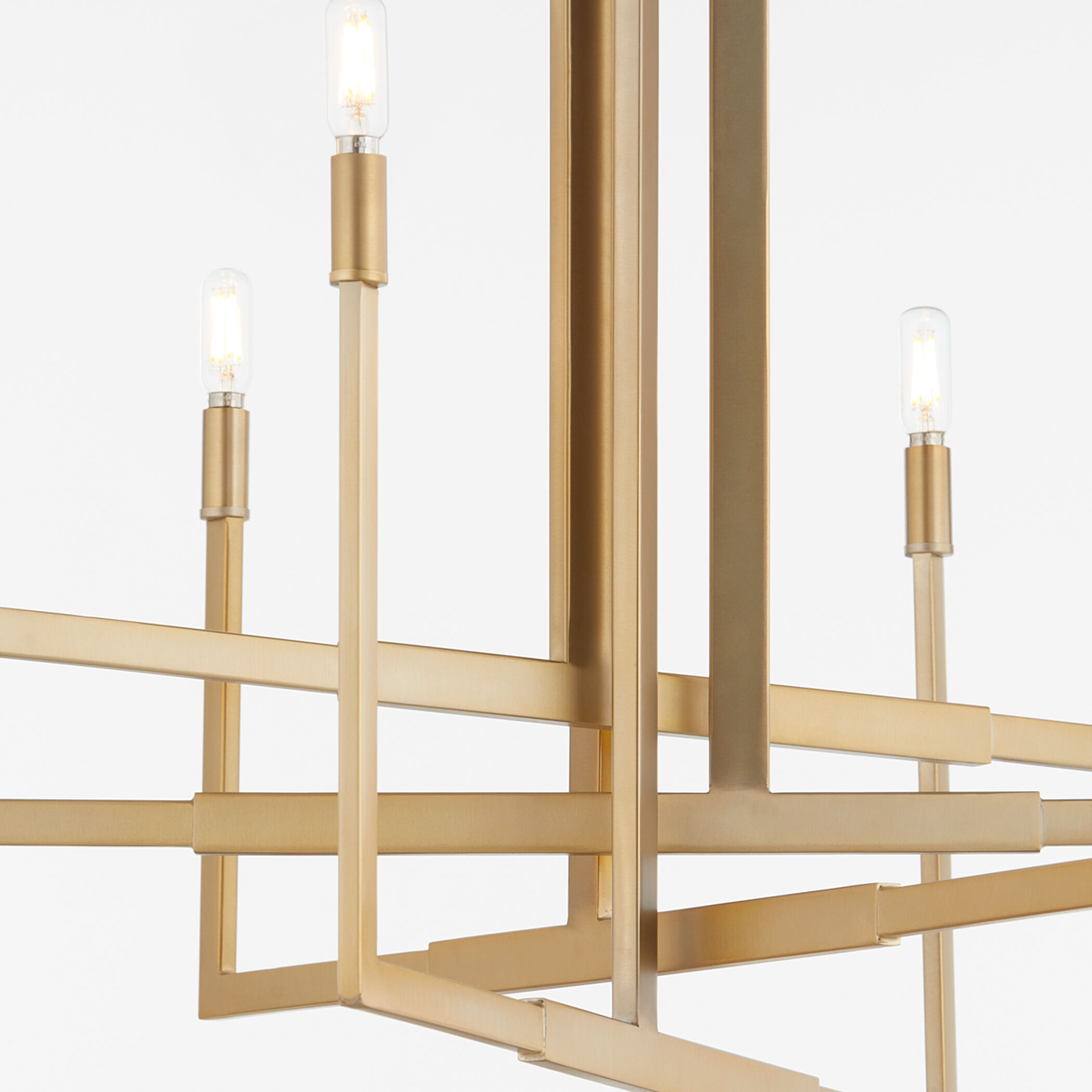 Bolero 8 Light 31 inch Aged Brass Chandelier Ceiling Light