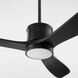 Portland 58 inch Matte Black Patio Fan