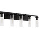 Kilbey 5 Light 35 inch Matte Black Vanity Light Wall Light