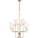 Charlotte 8 Light 30 inch Aged Brass Chandelier Ceiling Light