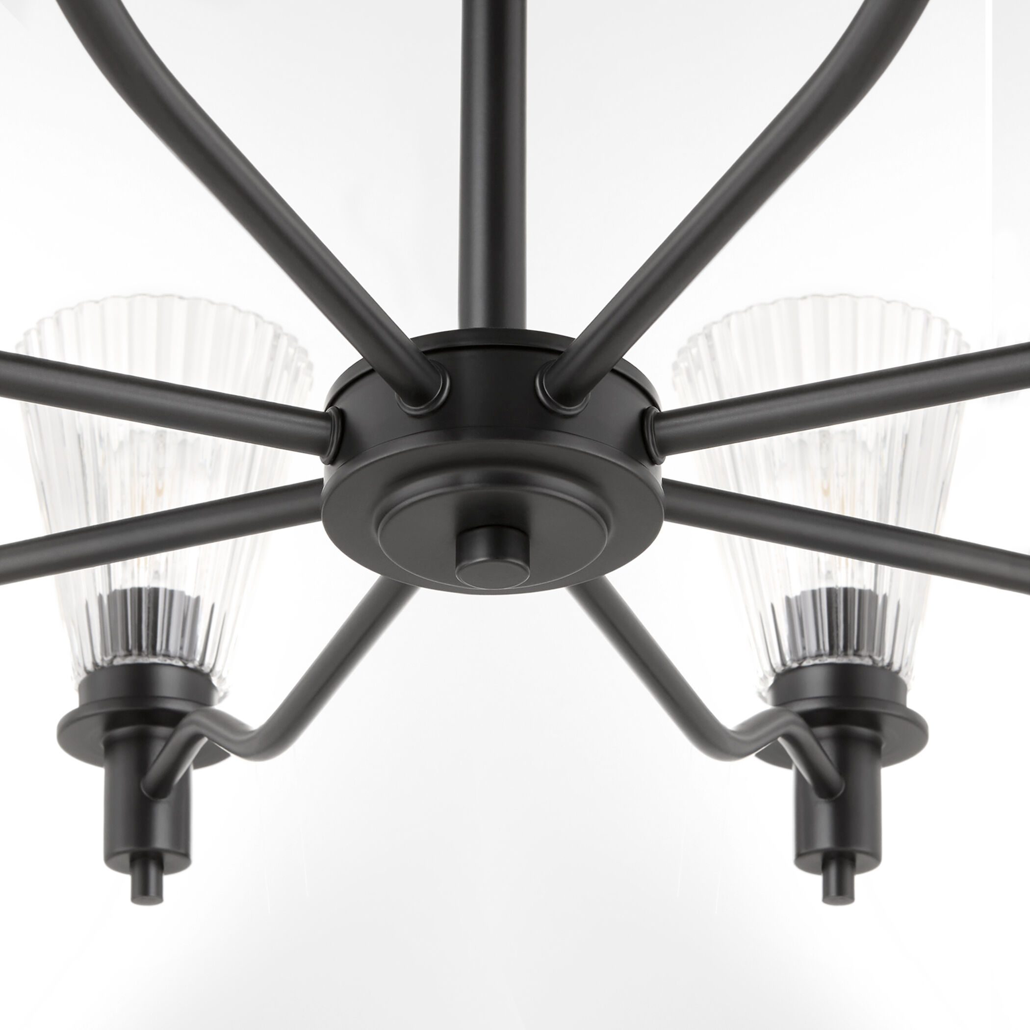 Lawton 8 Light 35 inch Matte Black Chandelier Ceiling Light