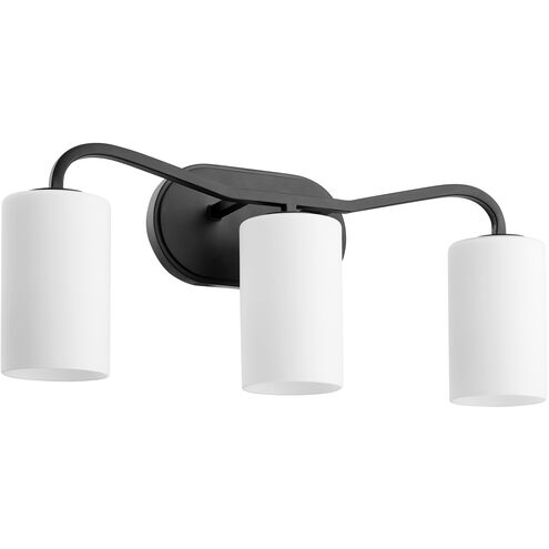 Rutherford 3 Light 22.75 inch Matte Black Vanity Light Wall Light