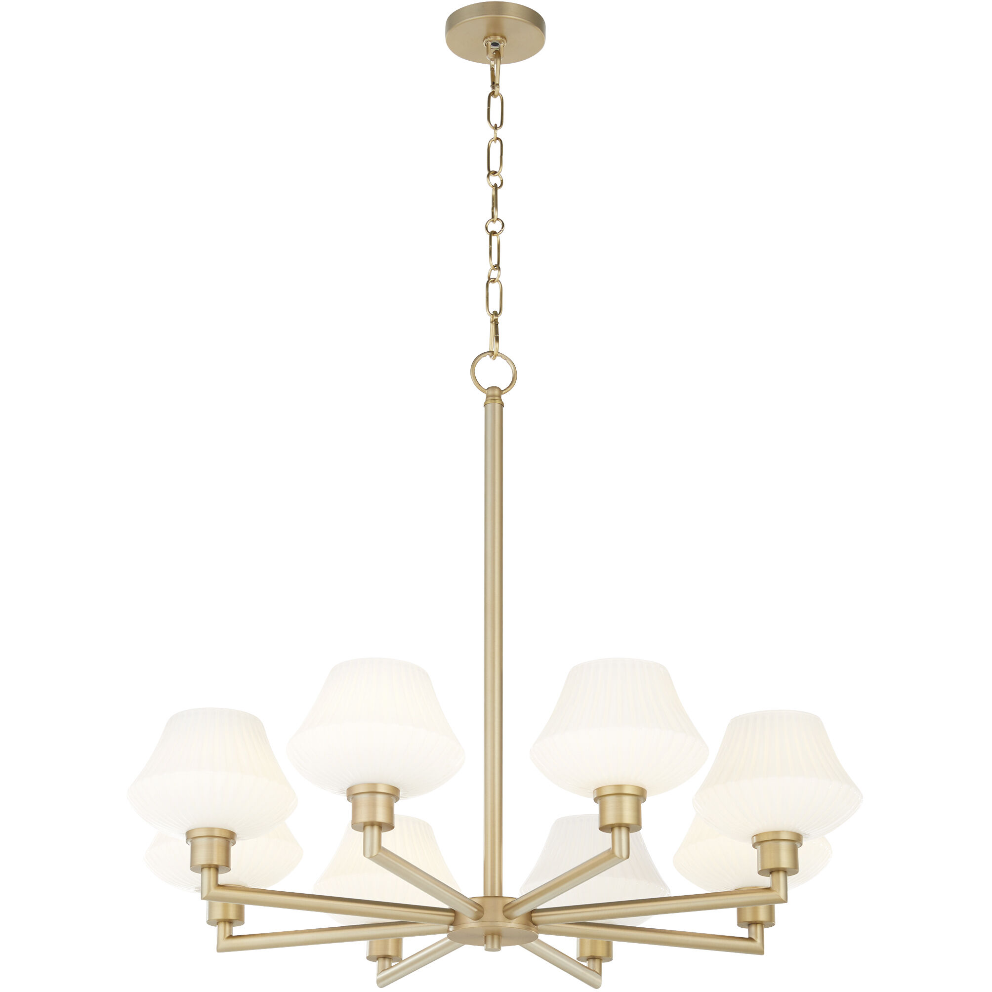 Cassini 8 Light 33 inch Aged Brass Chandelier Ceiling Light