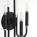 Summit 3 Light 8.5 inch Textured Black Wall Mount Wall Light