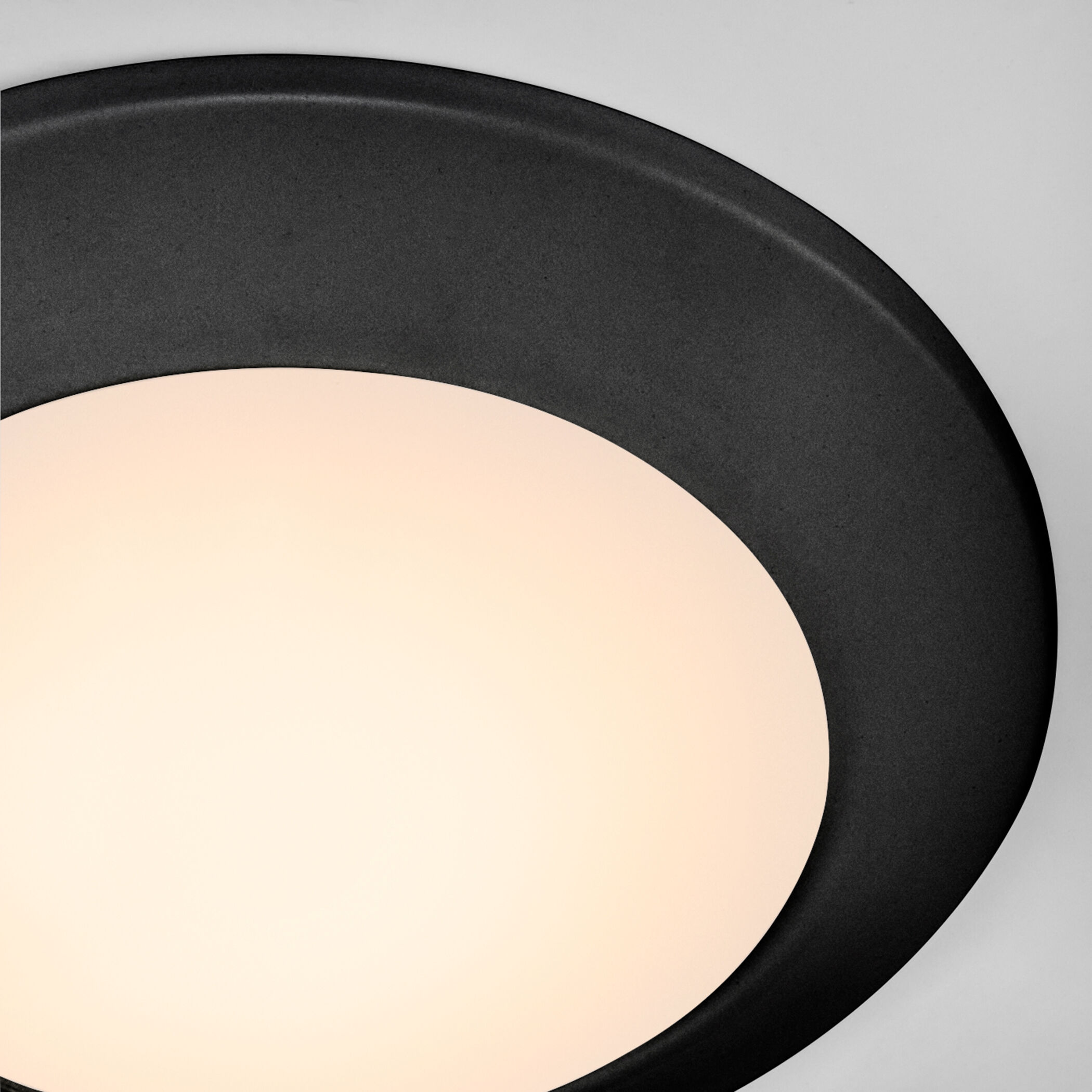 LED Disk 1 Light 5.75 inch Matte Black Indoor/Outdoor Flush Mount