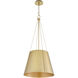 Denise 3 Light 18 inch Aged Brass Pendant Ceiling Light