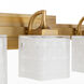 Diamonte 3 Light 22 inch Brushed Brass Vanity Light Wall Light