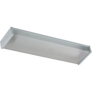 Fort Worth LED 7 inch White Ceiling Wrap Ceiling Light, Clear Prismatic Acrylic