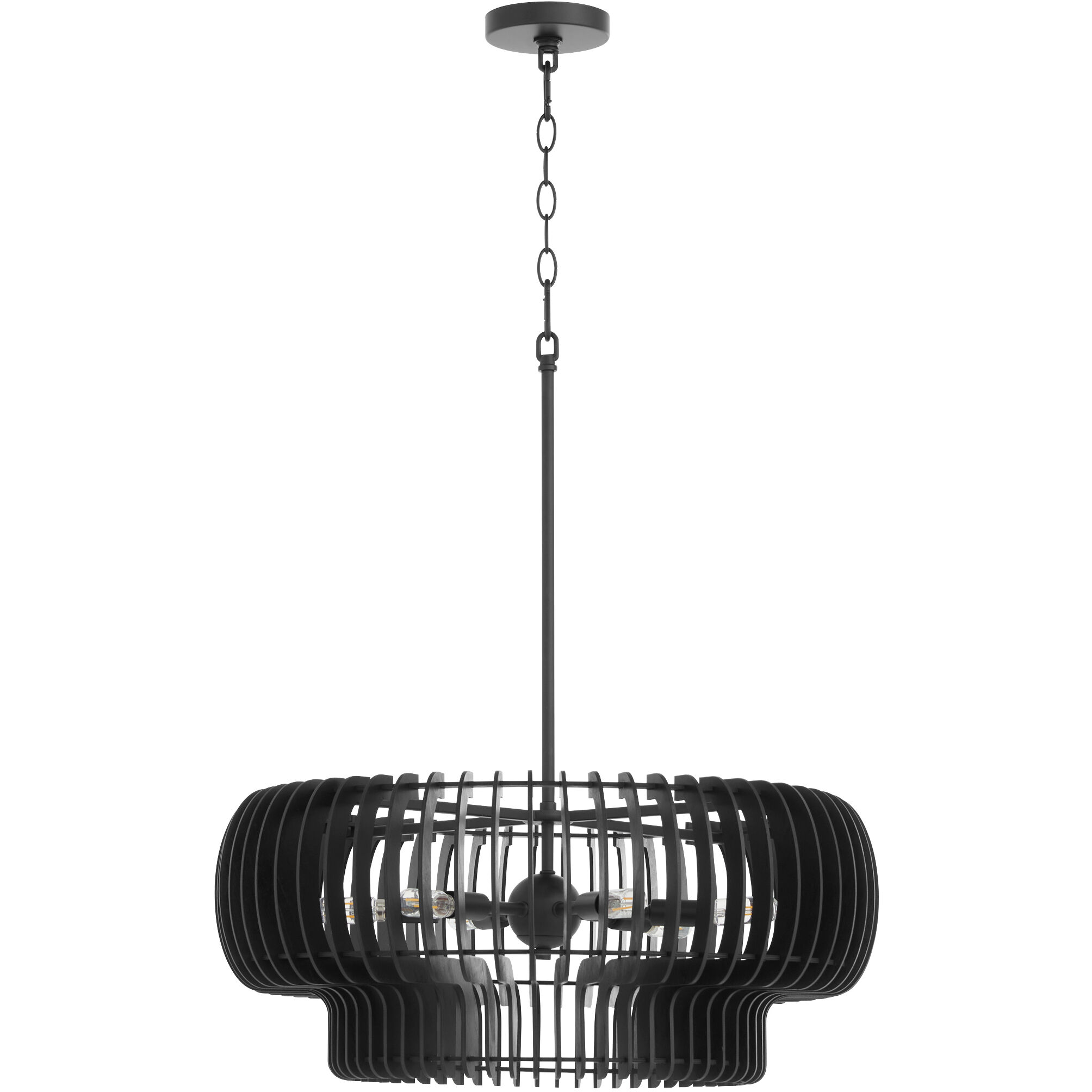 Harrelson 6 Light 22 inch Matte Black Pendant Ceiling Light